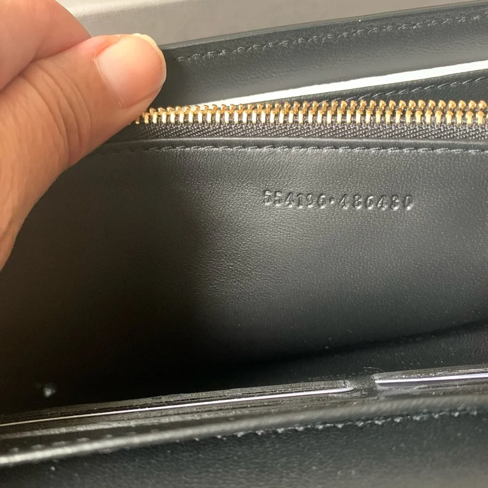 Alexandre McQueen Skull Croc Embossed Leather Wallet on a Chain - Picture 5 of 14